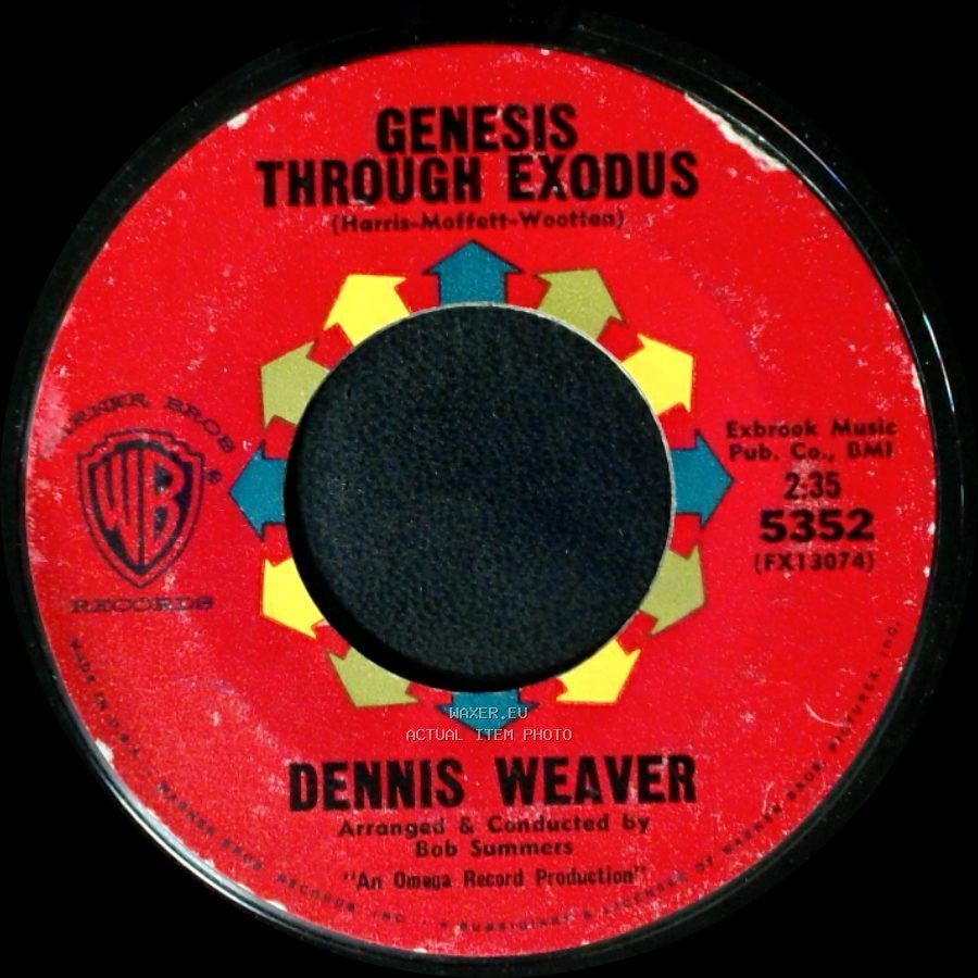 Dennis Weaver - Sinking Of The Reuben James (The Almanac Singers) / Genesis Through Exodus side B