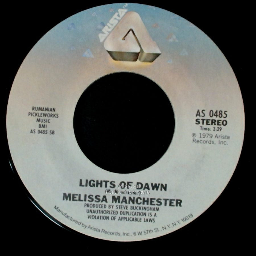 Melissa Manchester - Lights Of Dawn / Fire In The Morning side A