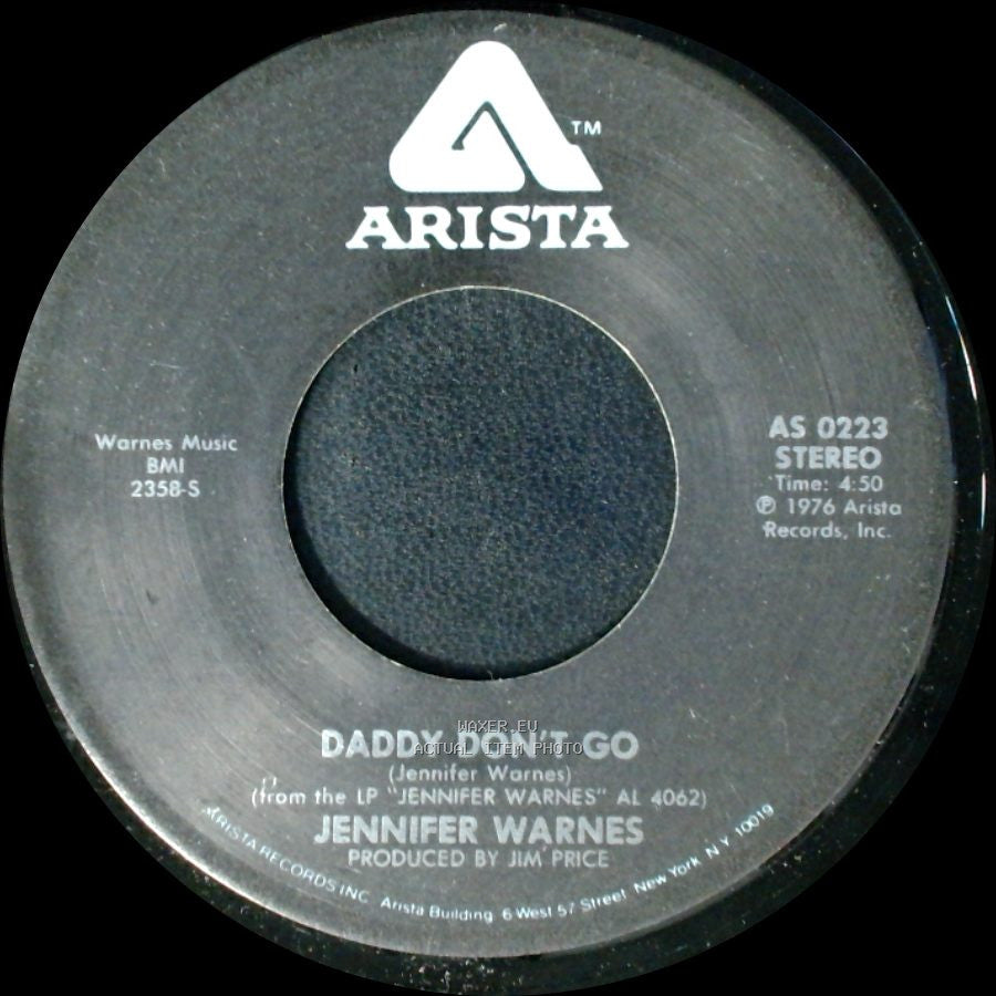 Jennifer Warnes - Daddy Don't Go / Right Time Of The Night side A