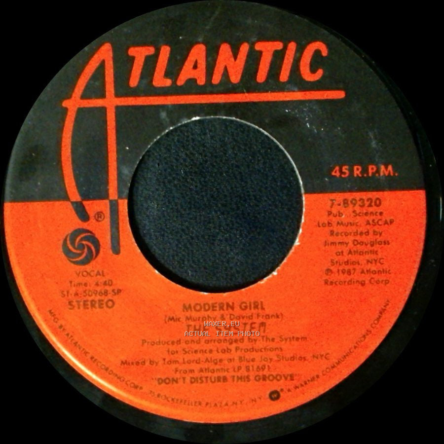 The System - Don't Disturb This Groove / Modern Girl side B