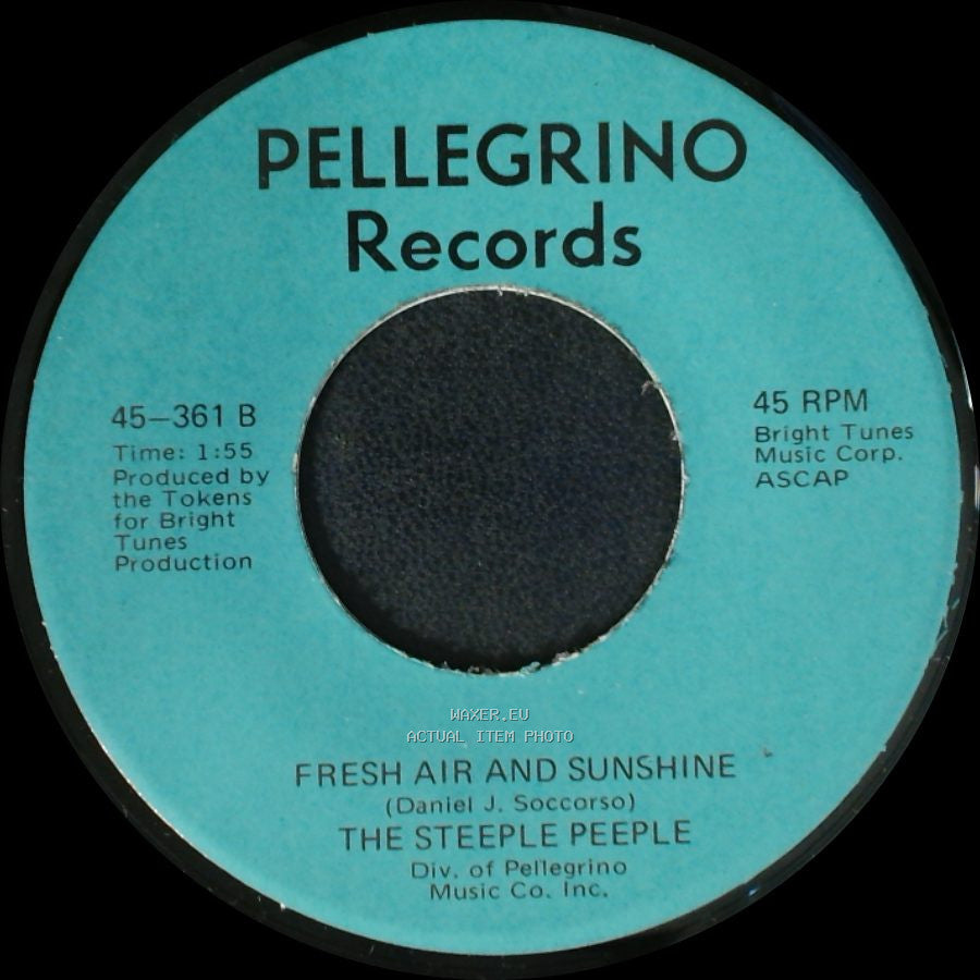 The Steeple Peeple - Tomorrow (He'll Be Coming Home) / Fresh Air And Sunshine side B