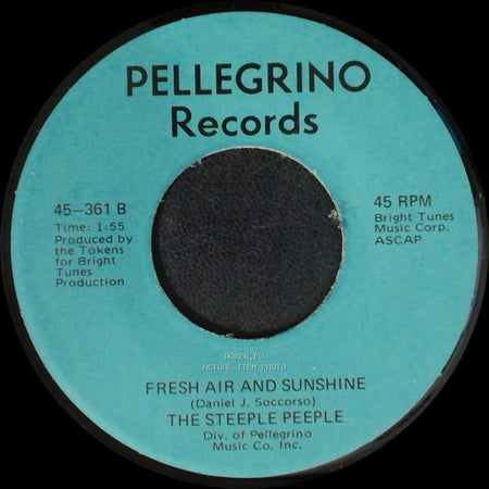 The Steeple Peeple - Fresh Air And Sunshine / Tomorrow (He'll Be Coming Home) side A
