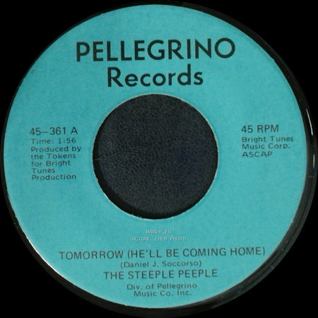 The Steeple Peeple - Fresh Air And Sunshine / Tomorrow (He'll Be Coming Home) side B