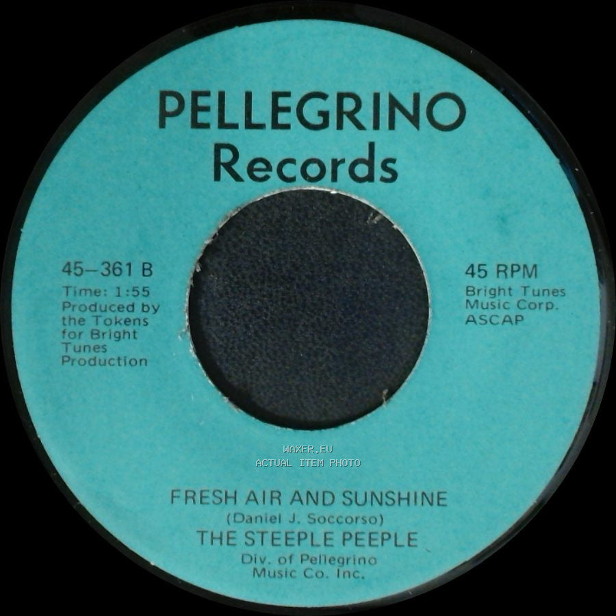 The Steeple Peeple - Fresh Air And Sunshine / Tomorrow (He'll Be Coming Home) side A