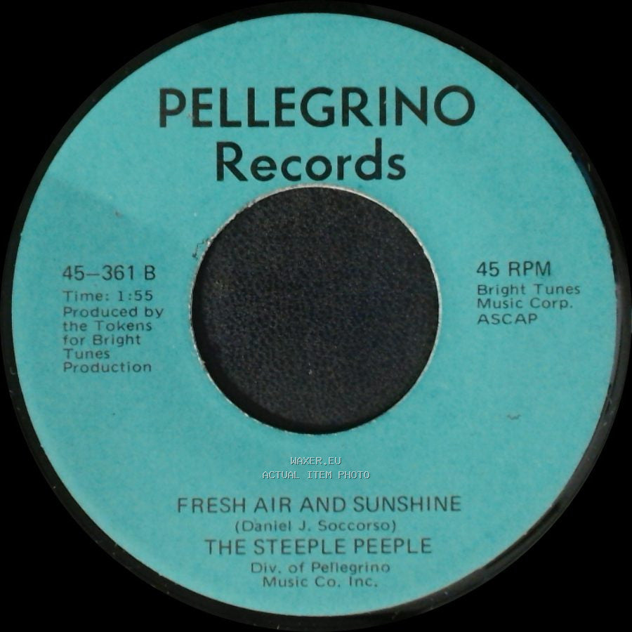 The Steeple Peeple - Fresh Air And Sunshine / Tomorrow (He'll Be Coming Home) side A