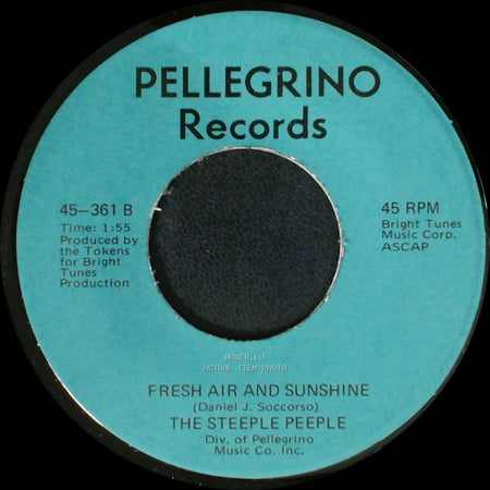 The Steeple Peeple - Fresh Air And Sunshine / Tomorrow (He'll Be Coming Home) side B