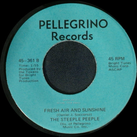 The Steeple Peeple - Fresh Air And Sunshine / Tomorrow (He'll Be Coming Home) side B