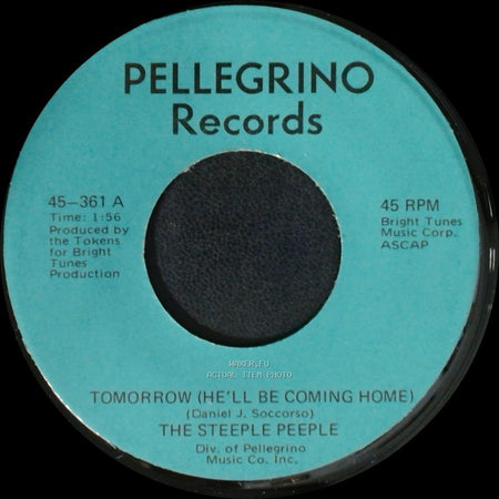 The Steeple Peeple - Fresh Air And Sunshine / Tomorrow (He'll Be Coming Home) side A