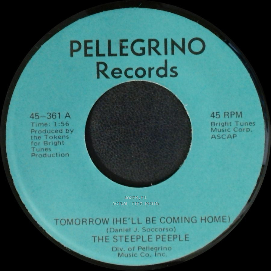 The Steeple Peeple - Fresh Air And Sunshine / Tomorrow (He'll Be Coming Home) side B