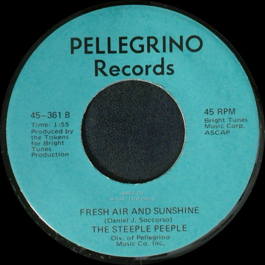 The Steeple Peeple - Fresh Air And Sunshine / Tomorrow (He'll Be Coming Home) side B