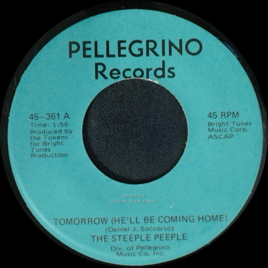 The Steeple Peeple - Fresh Air And Sunshine / Tomorrow (He'll Be Coming Home) side B