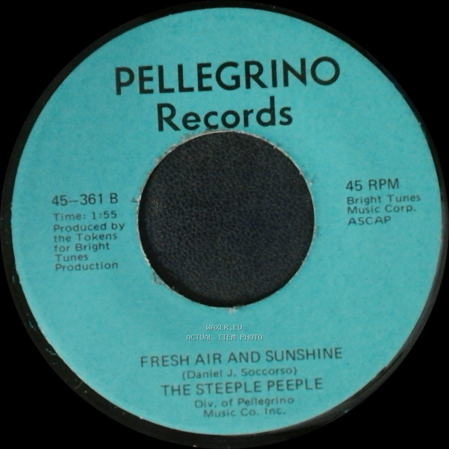 The Steeple Peeple - Fresh Air And Sunshine / Tomorrow (He'll Be Coming Home) side A
