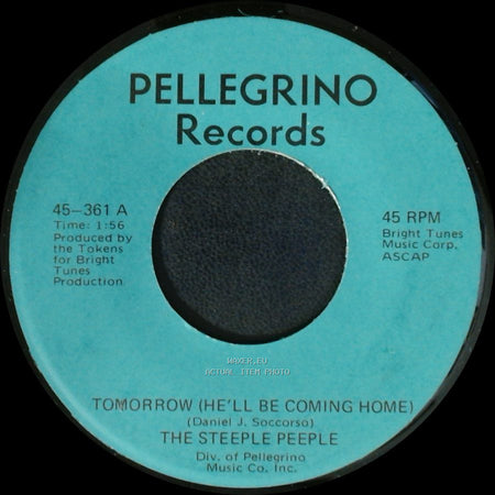 The Steeple Peeple - Fresh Air And Sunshine / Tomorrow (He'll Be Coming Home) side B
