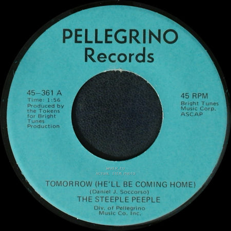 The Steeple Peeple - Fresh Air And Sunshine / Tomorrow (He'll Be Coming Home) side A