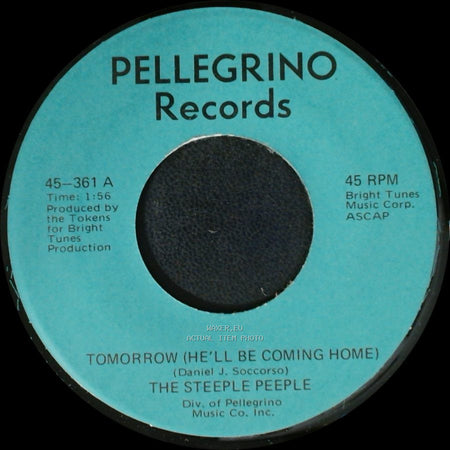 The Steeple Peeple - Fresh Air And Sunshine / Tomorrow (He'll Be Coming Home) side A