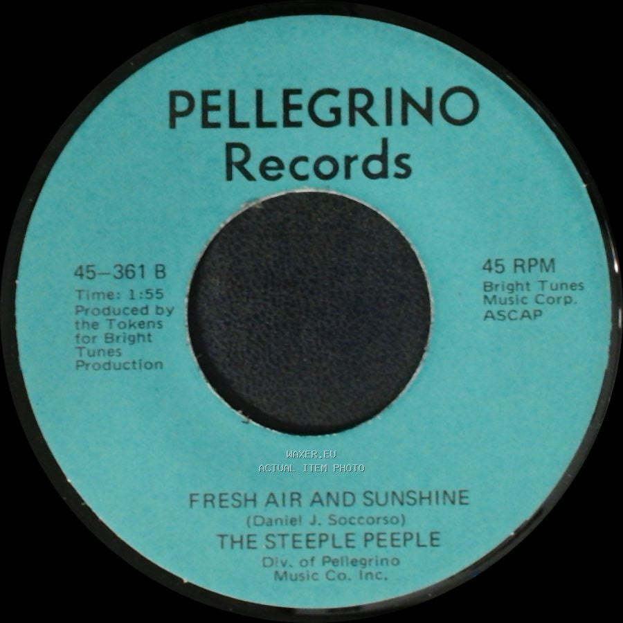 The Steeple Peeple - Fresh Air And Sunshine / Tomorrow (He'll Be Coming Home) side A