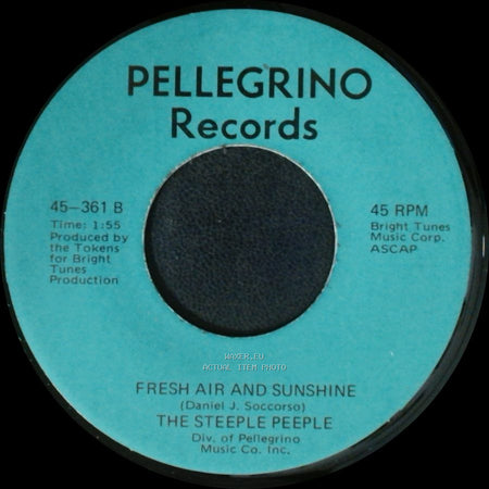 The Steeple Peeple - Fresh Air And Sunshine / Tomorrow (He'll Be Coming Home) side A