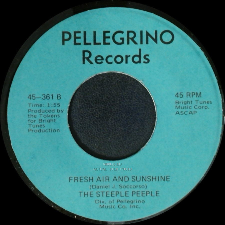 The Steeple Peeple - Fresh Air And Sunshine / Tomorrow (He'll Be Coming Home) side A