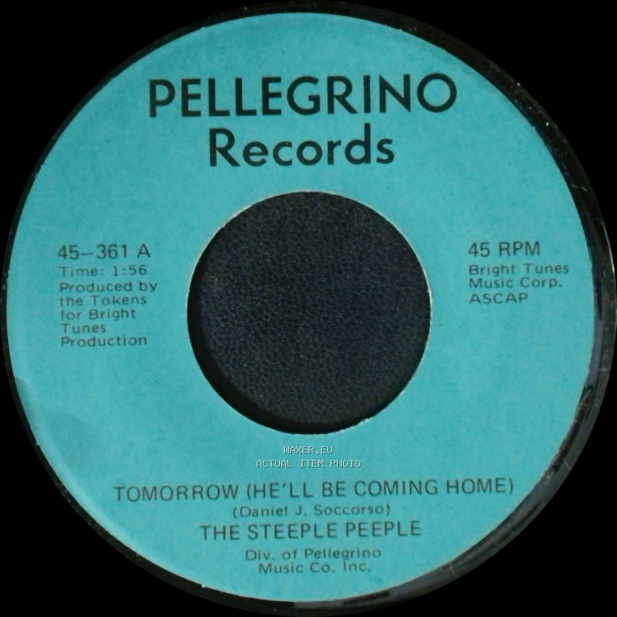 The Steeple Peeple - Fresh Air And Sunshine / Tomorrow (He'll Be Coming Home) side B
