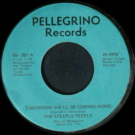 The Steeple Peeple - Fresh Air And Sunshine / Tomorrow (He'll Be Coming Home) side B
