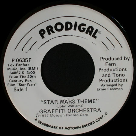 Graffiti Orchestra - Star Wars Theme / Star Wars Theme"(Long Version) side A