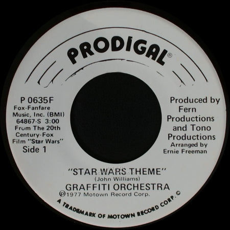 Graffiti Orchestra - Star Wars Theme / Star Wars Theme"(Long Version) side A