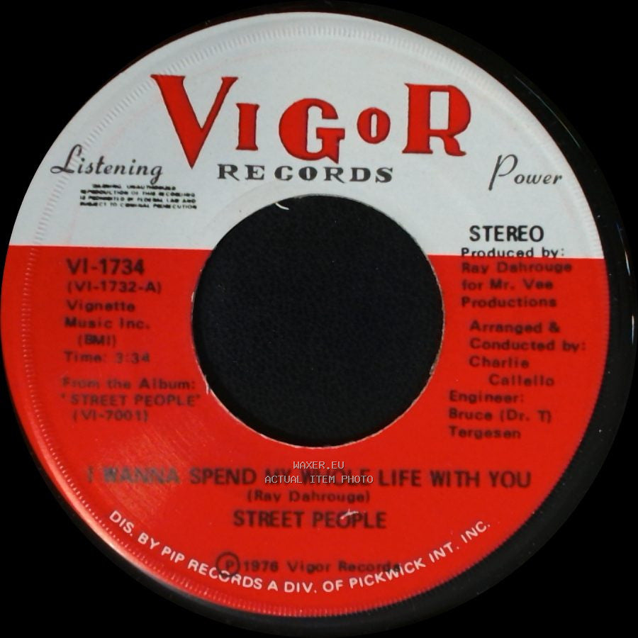 Street People - I Wanna Spend My Whole Life With You / Wanna Slow Dance With You Baby (At The Disco) side A