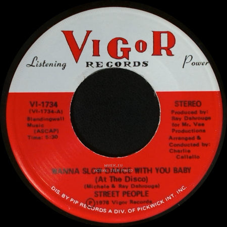 Street People - I Wanna Spend My Whole Life With You / Wanna Slow Dance With You Baby (At The Disco) side B