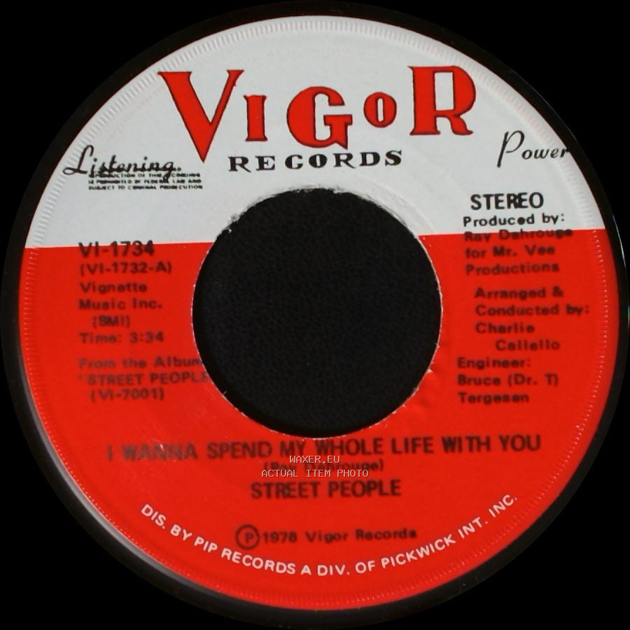 Street People - I Wanna Spend My Whole Life With You / Wanna Slow Dance With You Baby (At The Disco) side B
