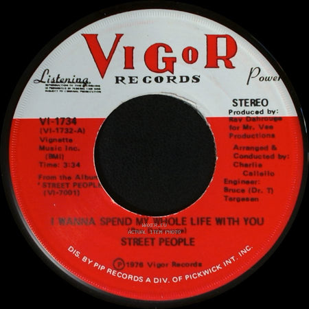 Street People - I Wanna Spend My Whole Life With You / Wanna Slow Dance With You Baby (At The Disco) side B