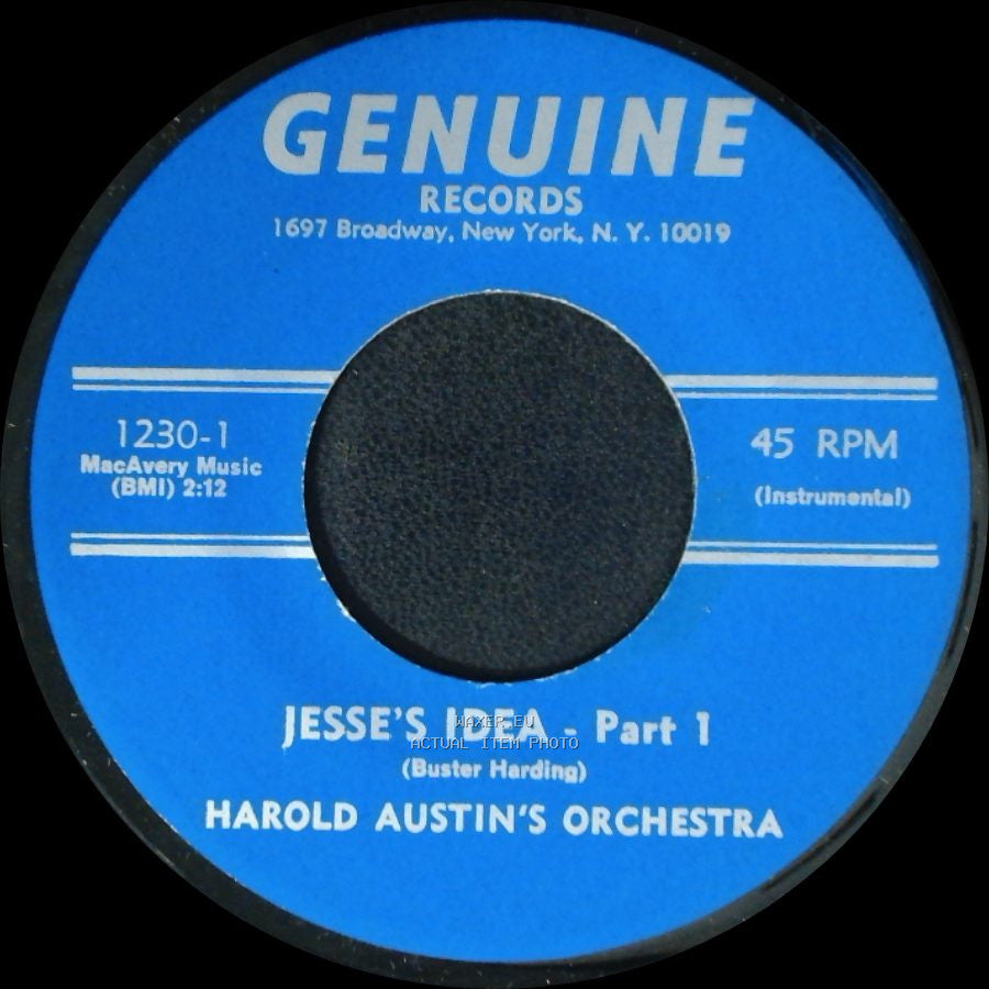 Harold Austin's Orchestra - Jesse's Idea - Part 1 / Jesse's Idea - Part 2 side A