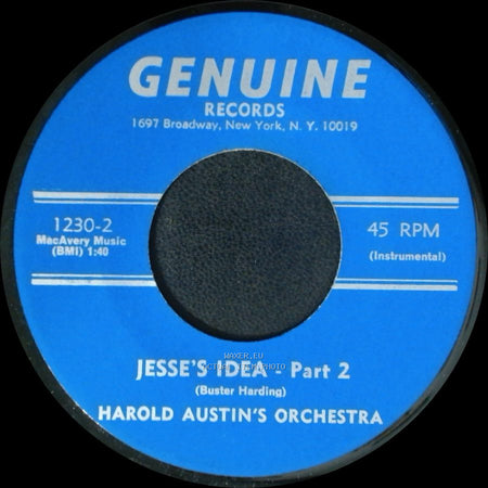 Harold Austin's Orchestra - Jesse's Idea - Part 1 / Jesse's Idea - Part 2 side B