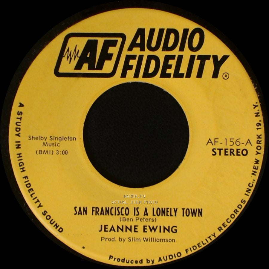 Jeanne Ewing - San Francisco Is A Lonely Town / San Francisco Is A Lonely Town side A