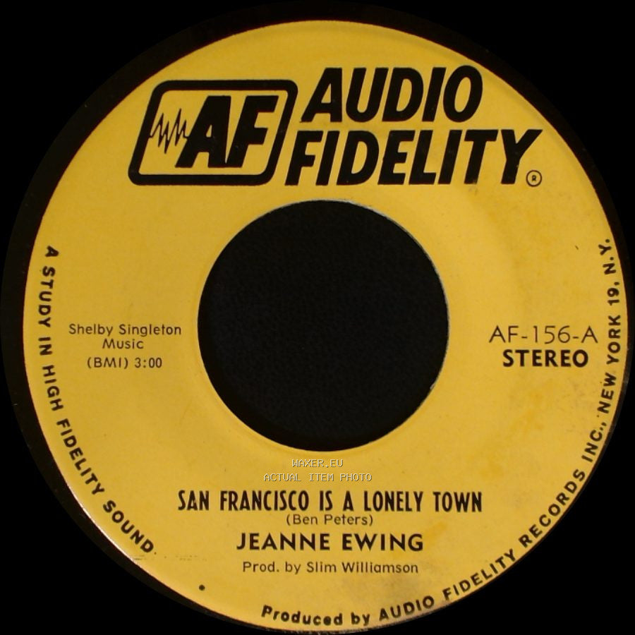 Jeanne Ewing - San Francisco Is A Lonely Town / San Francisco Is A Lonely Town side B