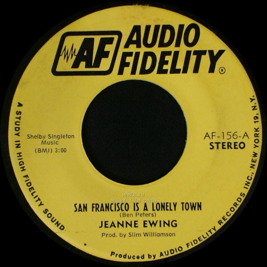 Jeanne Ewing - San Francisco Is A Lonely Town / San Francisco Is A Lonely Town side B