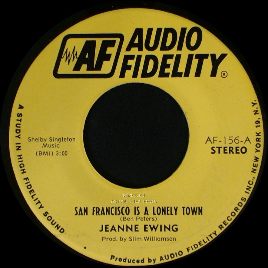 Jeanne Ewing - San Francisco Is A Lonely Town / San Francisco Is A Lonely Town side A