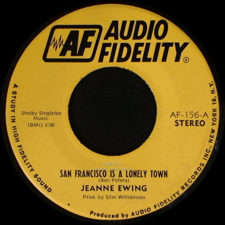 Jeanne Ewing - San Francisco Is A Lonely Town / San Francisco Is A Lonely Town side A