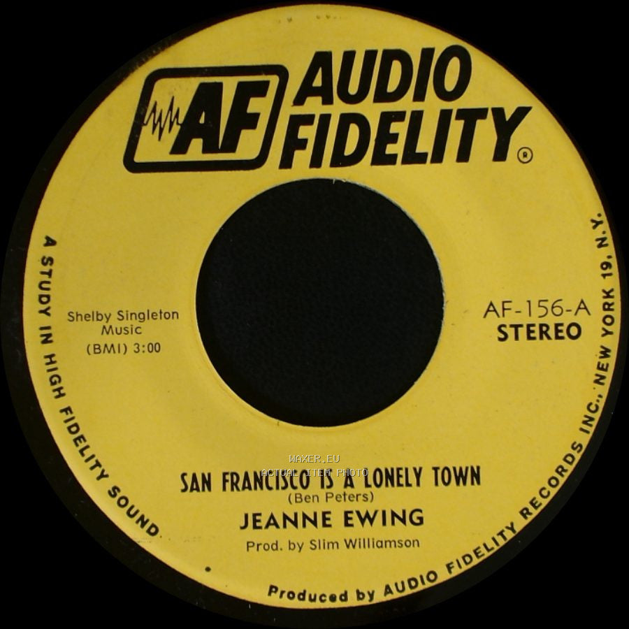 Jeanne Ewing - San Francisco Is A Lonely Town / San Francisco Is A Lonely Town side B