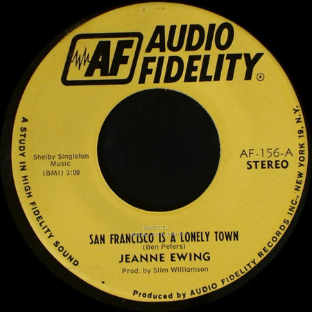 Jeanne Ewing - San Francisco Is A Lonely Town / San Francisco Is A Lonely Town side B