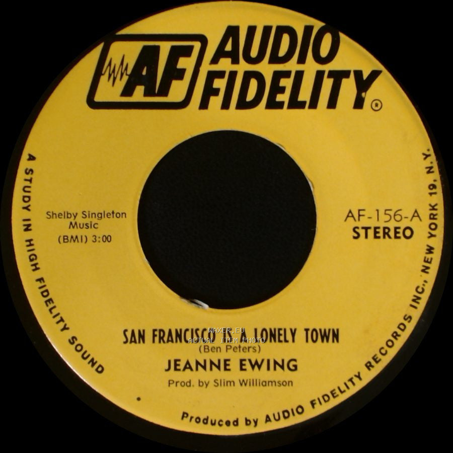 Jeanne Ewing - San Francisco Is A Lonely Town / San Francisco Is A Lonely Town side A