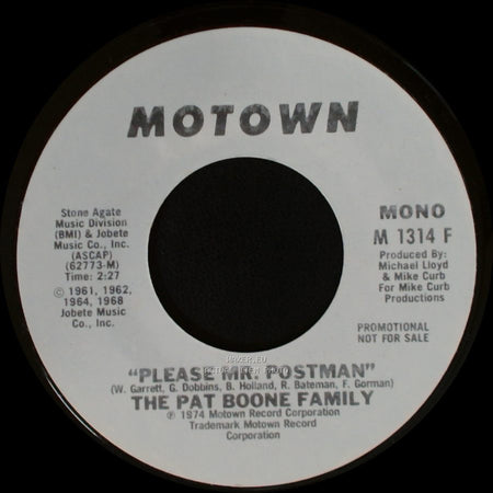 The Pat Boone Family - Please Mr. Postman / Please Mr. Postman side A