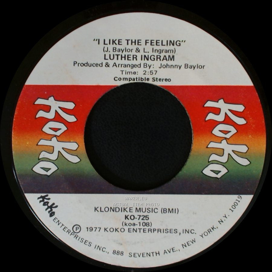 Luther Ingram - I Like The Feeling / I'm Gonna Be The Best Thing side A
