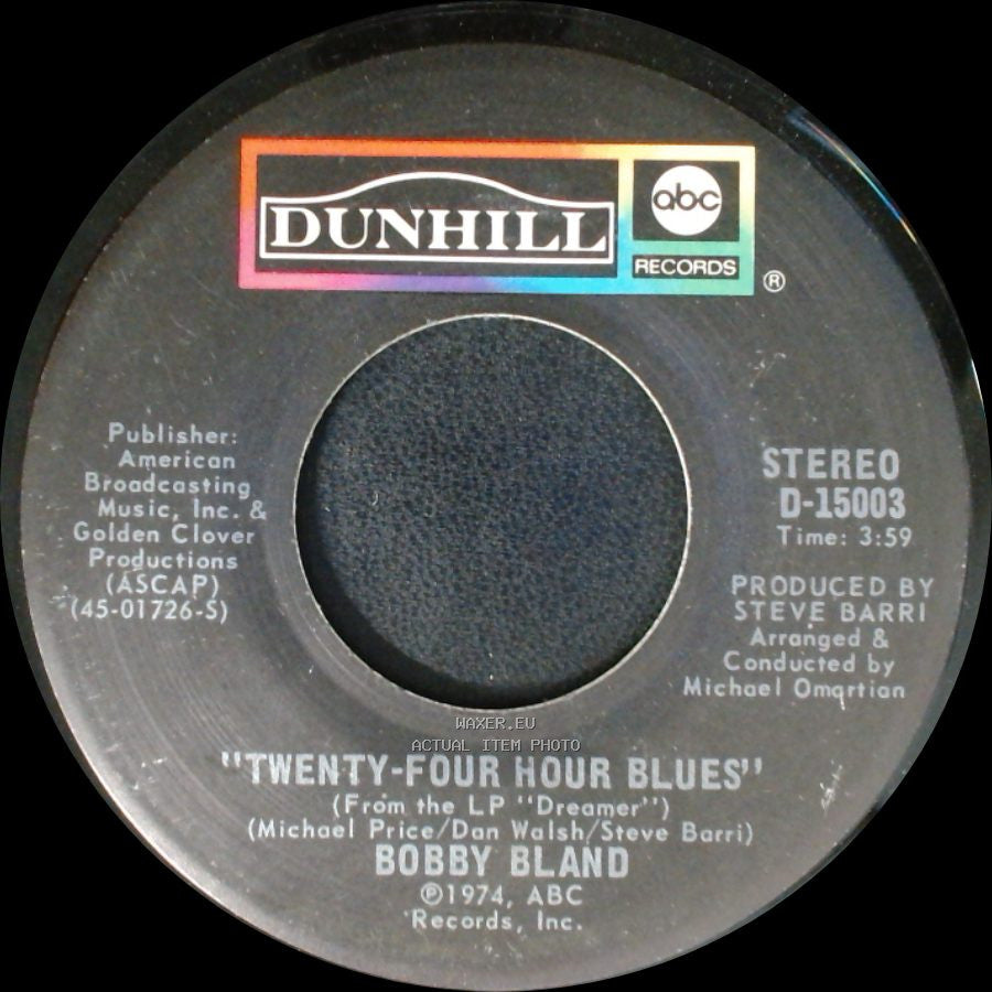 Bobby Bland - Twenty-Four Hour Blues / Ain't No Love In The Heart Of The City side A
