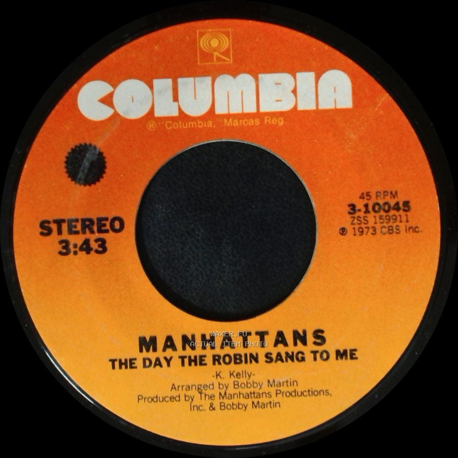 Manhattans - Don't Take Your Love / The Day The Robin Sang To Me side B