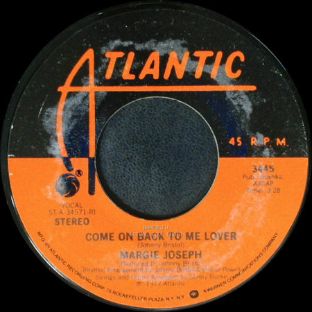 Margie Joseph - Come On Back To Me Lover / He Came Into My Life side A