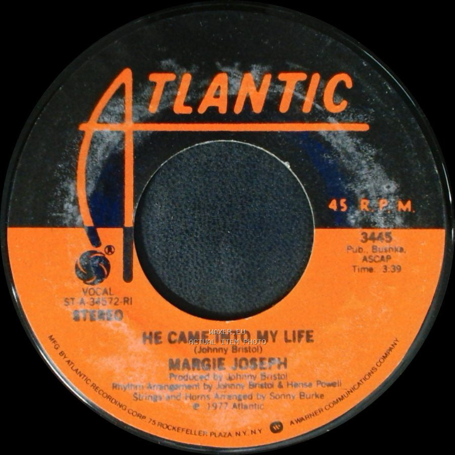 Margie Joseph - Come On Back To Me Lover / He Came Into My Life side B