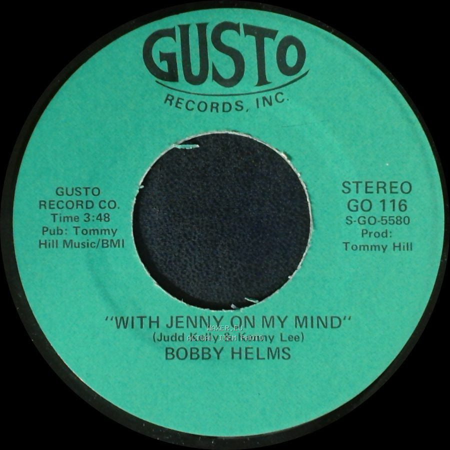 Bobby Helms - That Heart Belongs To Me / With Jenny On My Mind side B