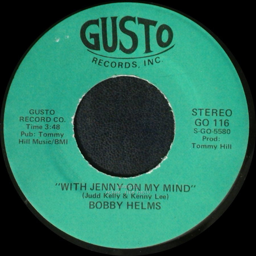 Bobby Helms - That Heart Belongs To Me / With Jenny On My Mind side B