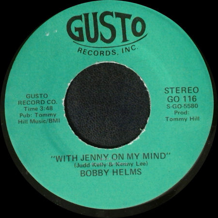 Bobby Helms - That Heart Belongs To Me / With Jenny On My Mind side B