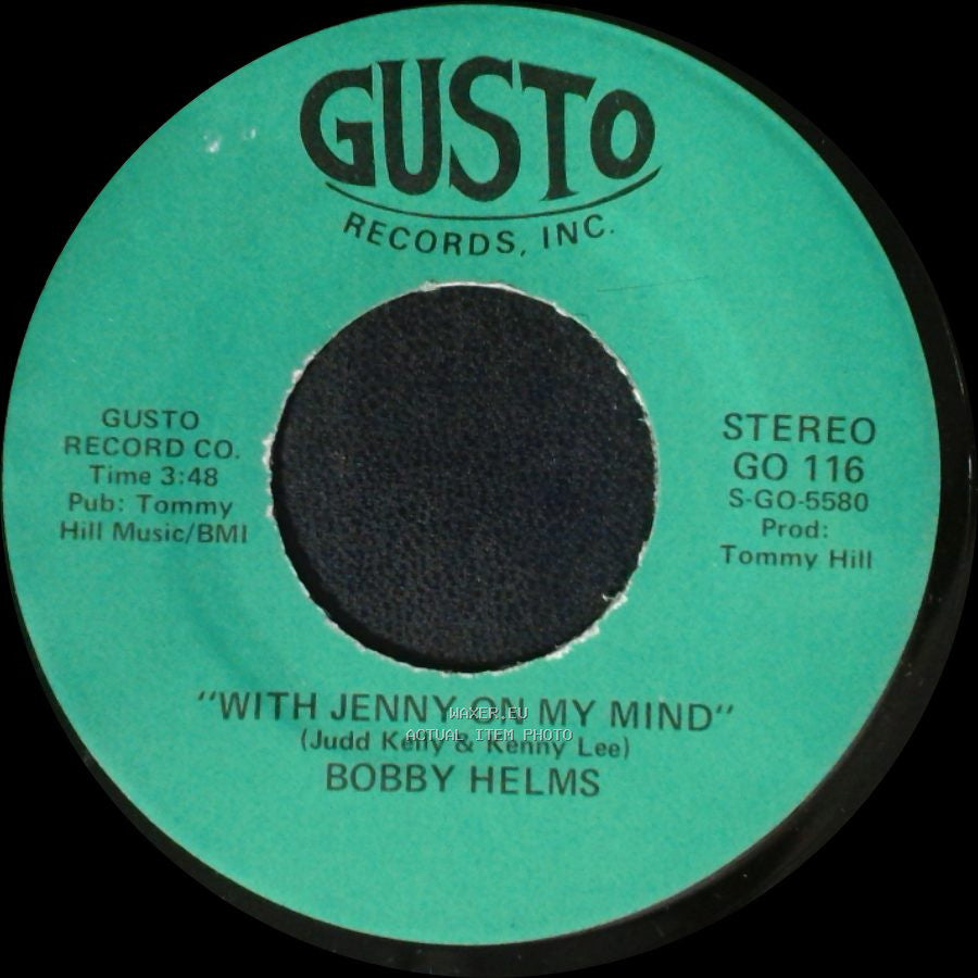 Bobby Helms - That Heart Belongs To Me / With Jenny On My Mind side B